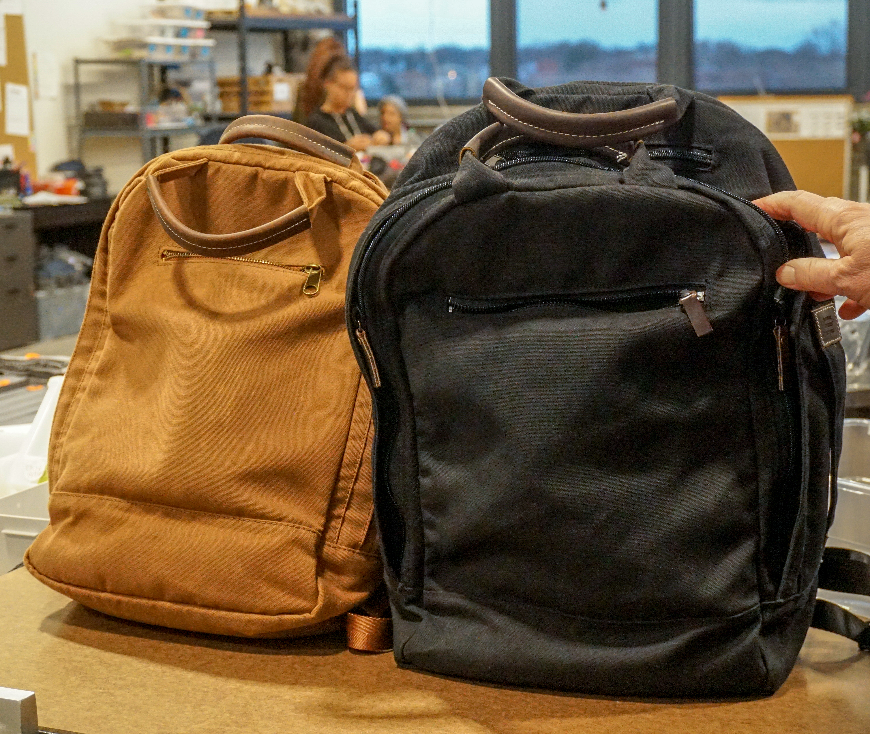 Thread International A Better Backpack in brown and black