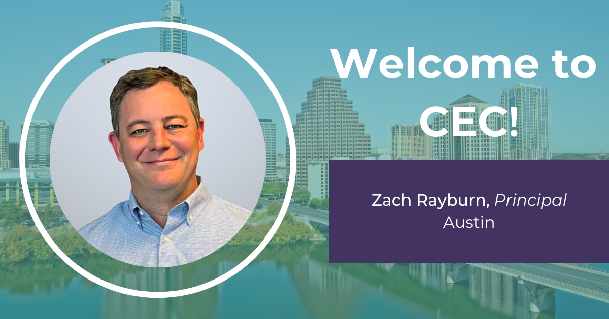 Steven Pyburn Zach Rayburn Joins CEC Austin as New Operations Lead | Civil ...