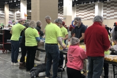 CEC Indianapolis staff and a few family members volunteer at the Million Meal Marathon 2019